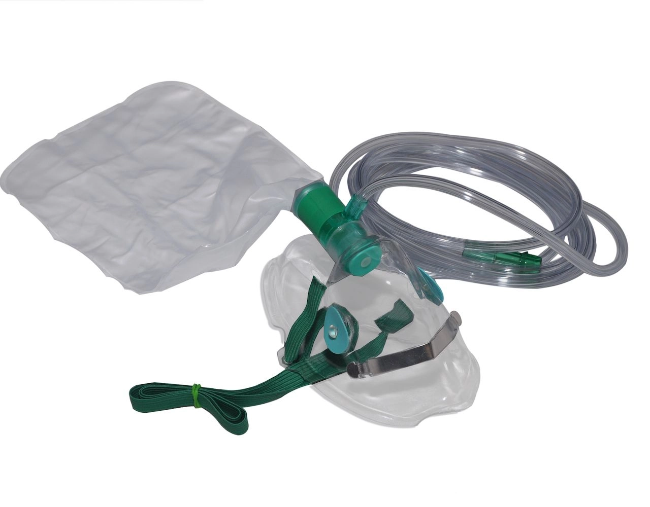 Oxygen tank with regulator and nasal cannula or non-rebreather mask